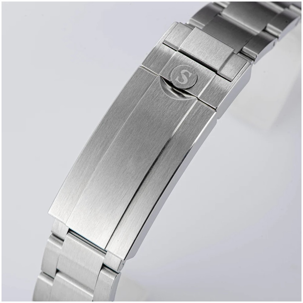 Sugess Chrono Racing 39mm Auto WR 5 ATM Men Watch Oyster Black S418-2.004.S