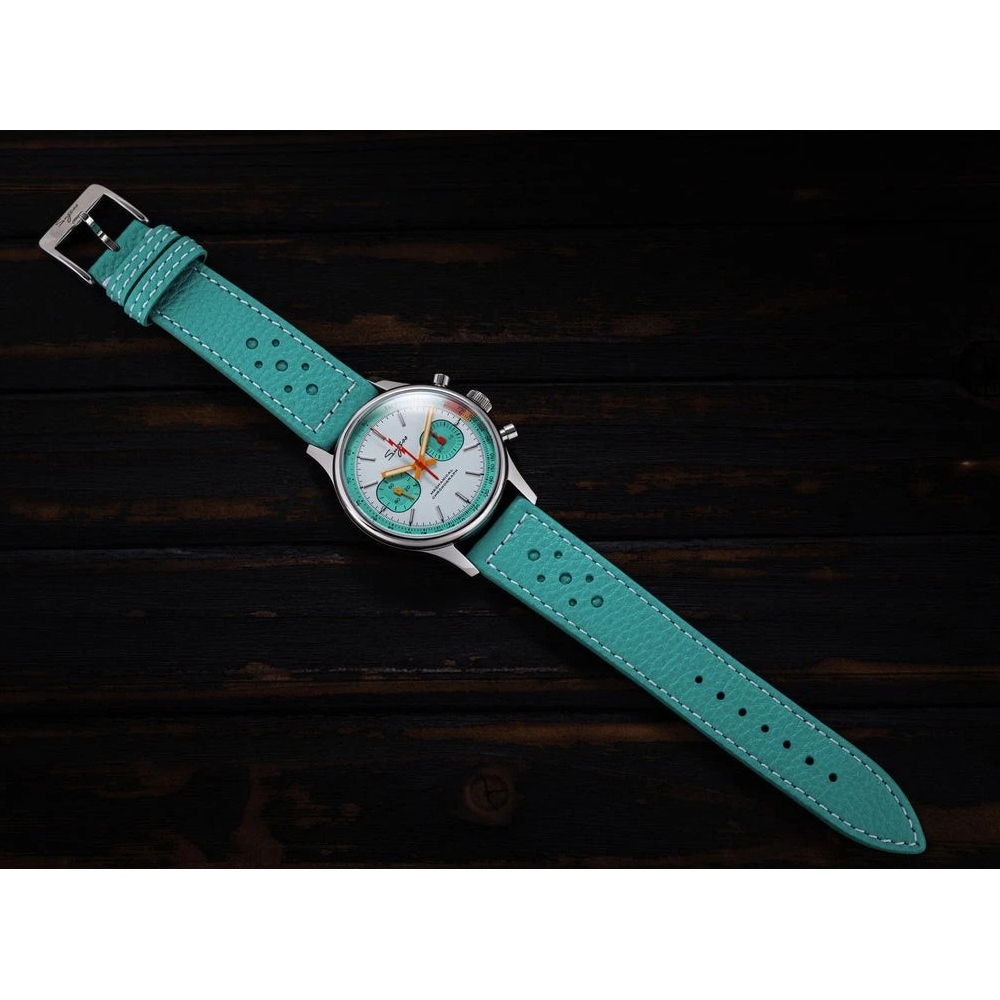 Sugess Chrono Heritage Men Chronograph Watch Teal Green Panda Sapphire S387.02.T
