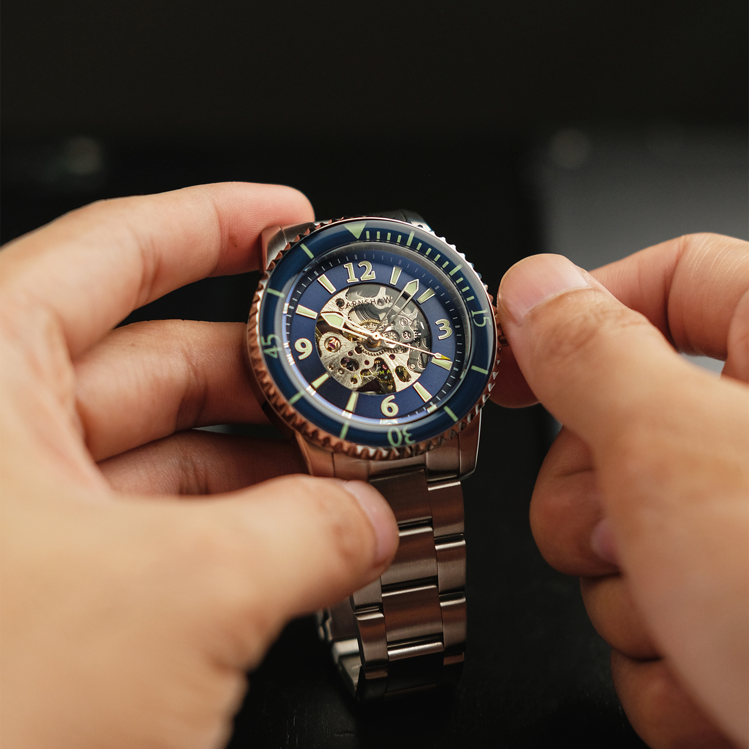 Thomas Earnshaw 43mm Men's Automatic Watch ADMIRAL LIMITED EDITION ES-8129-22