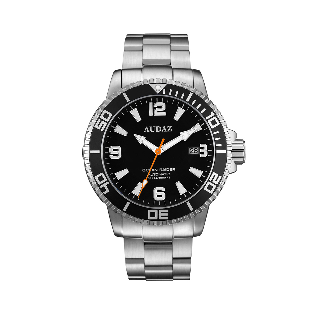 Audaz Ocean Raider Black Dial Men's Diver Automatic Watch 45mm ADZ-2060-01 Audaz Ocean Raider Black Dial Men's Diver Automatic Watch 45mm ADZ-2060-01