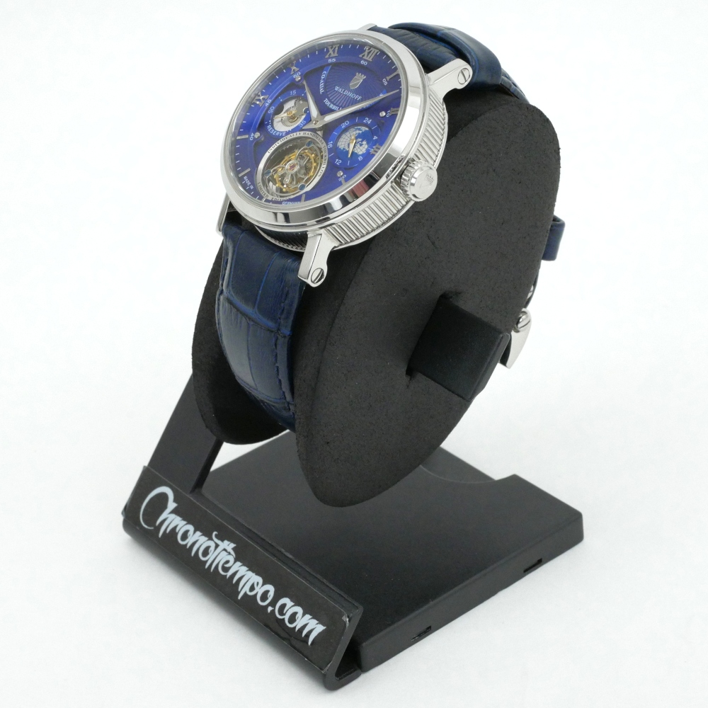 WALDHOFF Ultramatic 42.5mm Royal Blue Tourbillon Men's Watch MW705D WALDHOFF Ultramatic 42.5mm Royal Blue Tourbillon Men's Watch MW705D