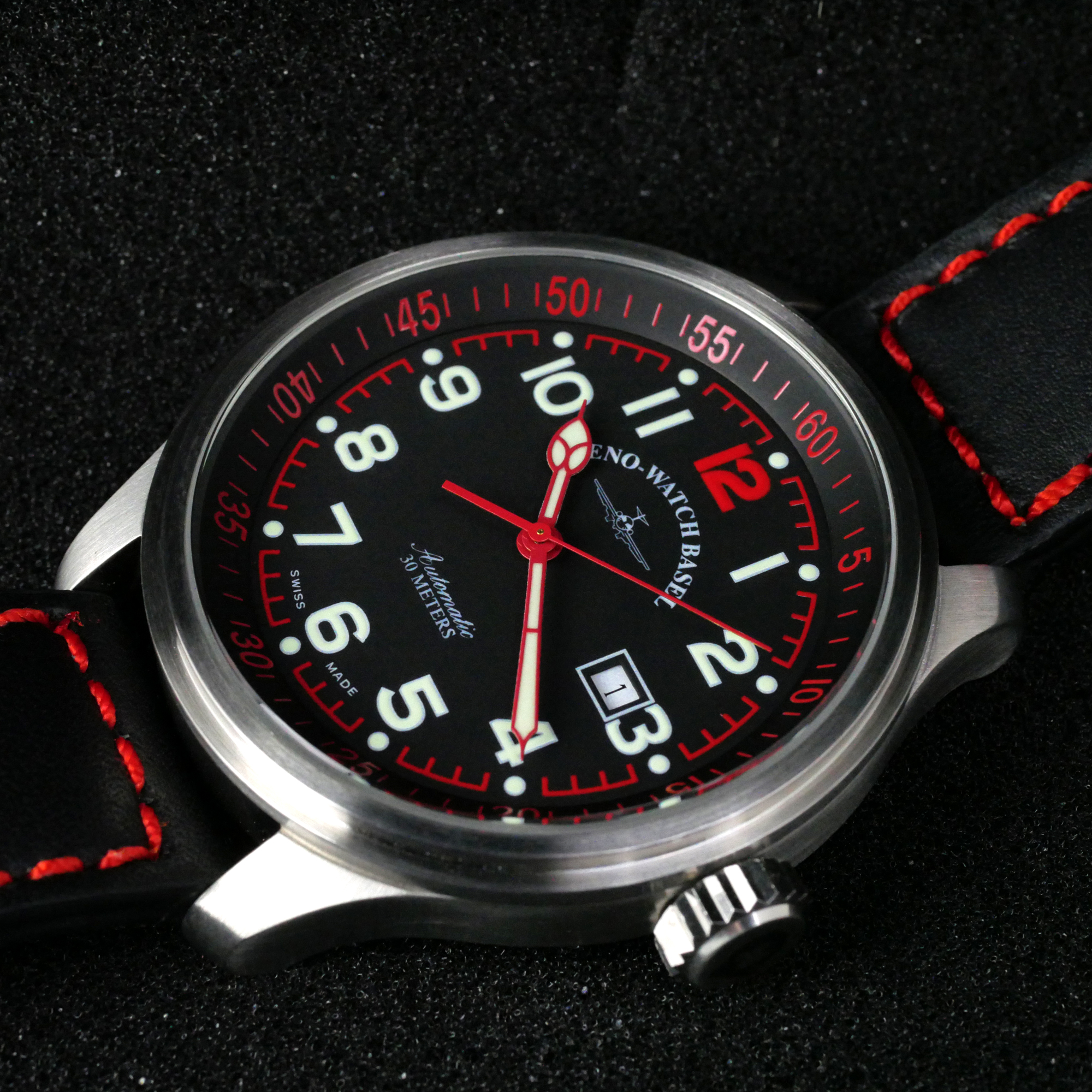 Zeno-Watch Basel OS Pilot Minute bezel ring Automatic Swiss Men's Watch 47.5mm 3ATM 8554B-a1-7 Zeno-Watch Basel OS Pilot Minute bezel ring Automatic Swiss Men's Watch 47.5mm 3ATM 8554B-a1-7