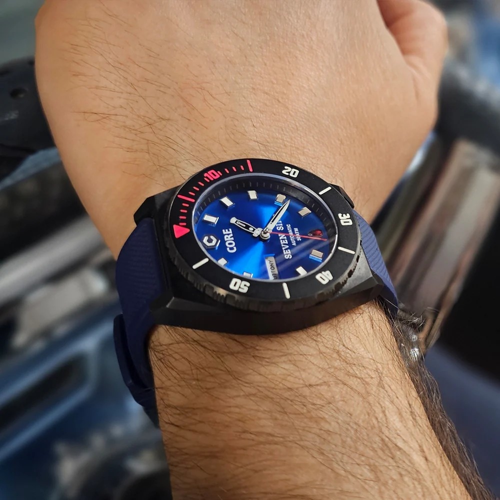 Core Seven Sins Blue 42mm Automatic Diver Watch WR300
