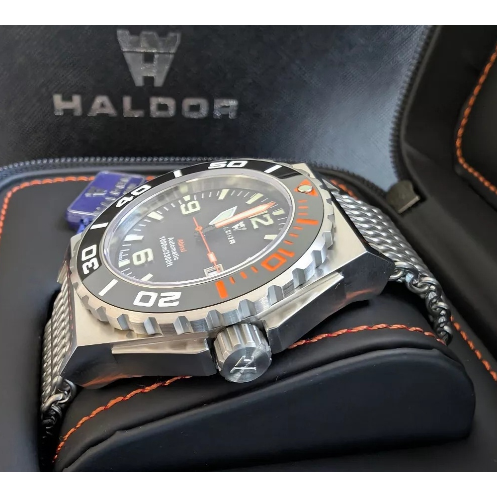 Haldor Abissi 1000M 45.5 mm Swiss Automatic Men's Diver Watch ETA 2824-2 Ceramic Zirconia Bezel