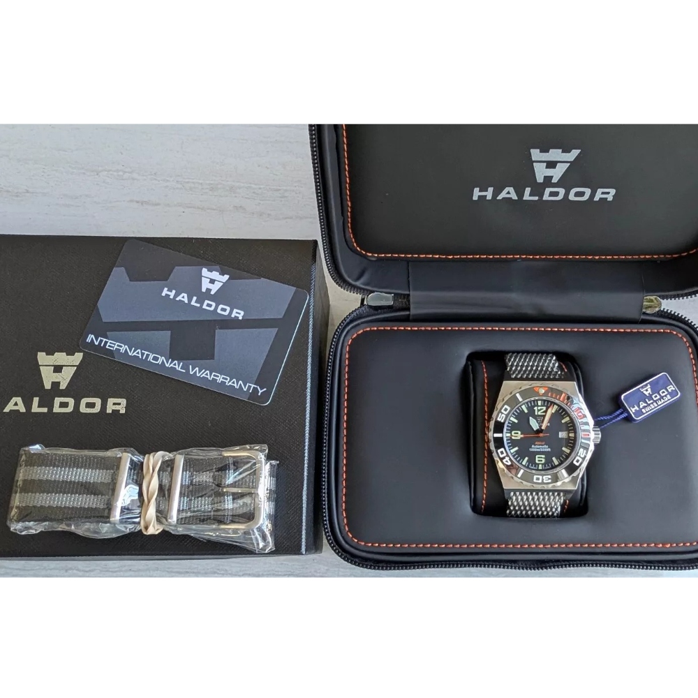 Haldor Abissi 1000M 45.5 mm Swiss Automatic Men's Diver Watch ETA 2824-2 Ceramic Zirconia Bezel