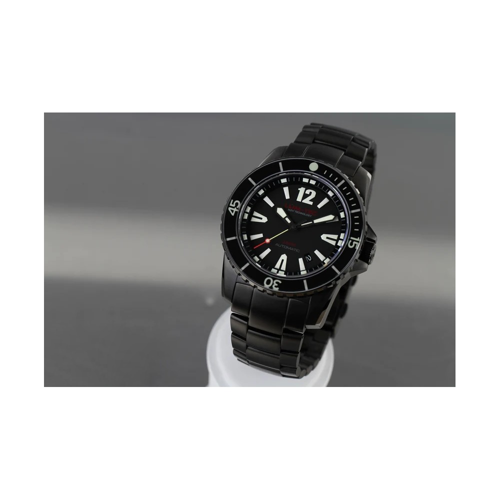 Lum-Tec 300M-2 Men Watch 40mm Automatic Diver Two Straps 300m WR