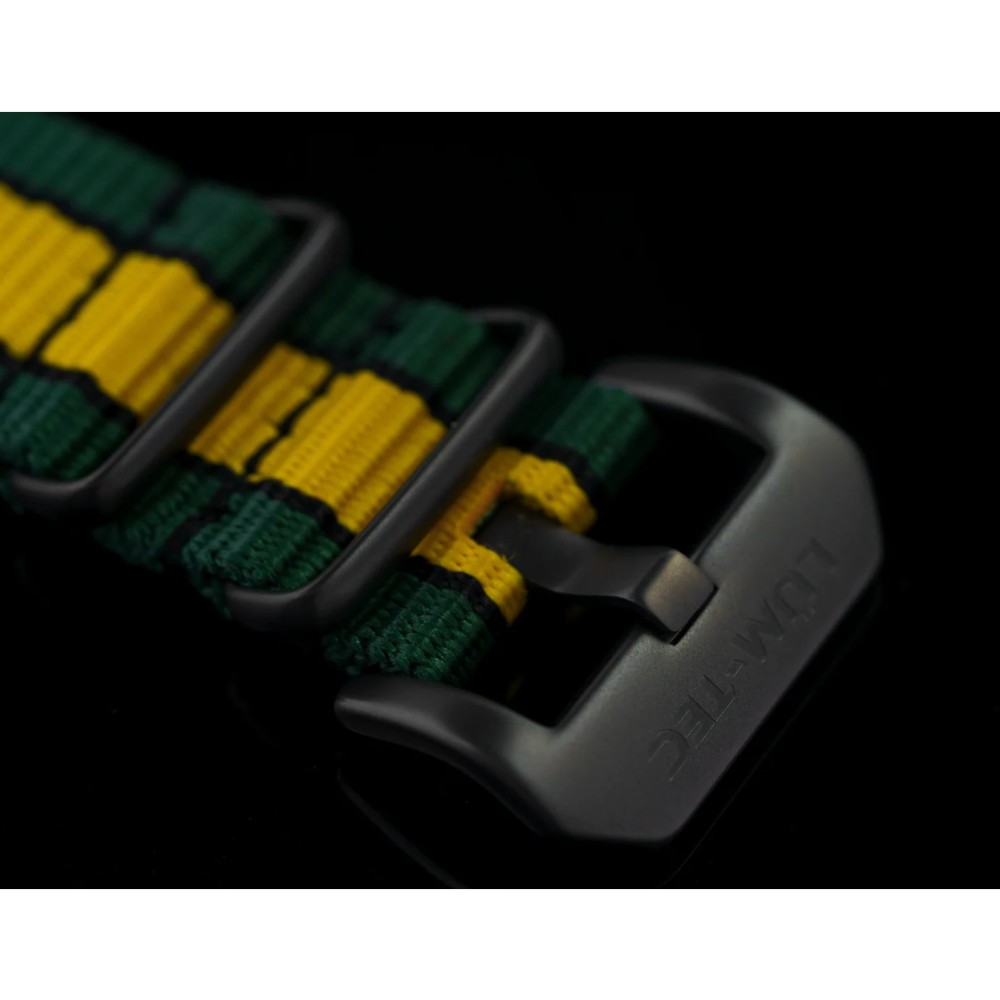 Lum-Tec RPM 3 MDV Technology 43mm Quartz Miyota OS20 Bezel Grey Dial Green Yellow