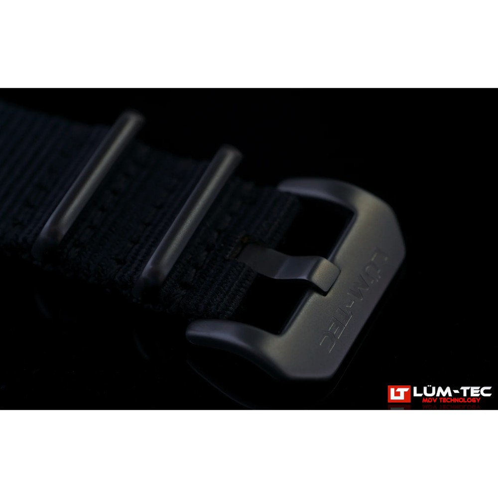 Lum-Tec RPM 1 MDV Technology 43mm Quartz Miyota OS20 Bezel Grey Dial Black Red