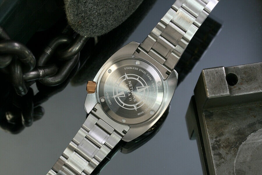 Nethuns Lava II Steel Automatic Men's Diver Watch 45mm Black Dial LS261 Nethuns Lava II Steel Automatic Men's Diver Watch 45mm Black Dial LS261