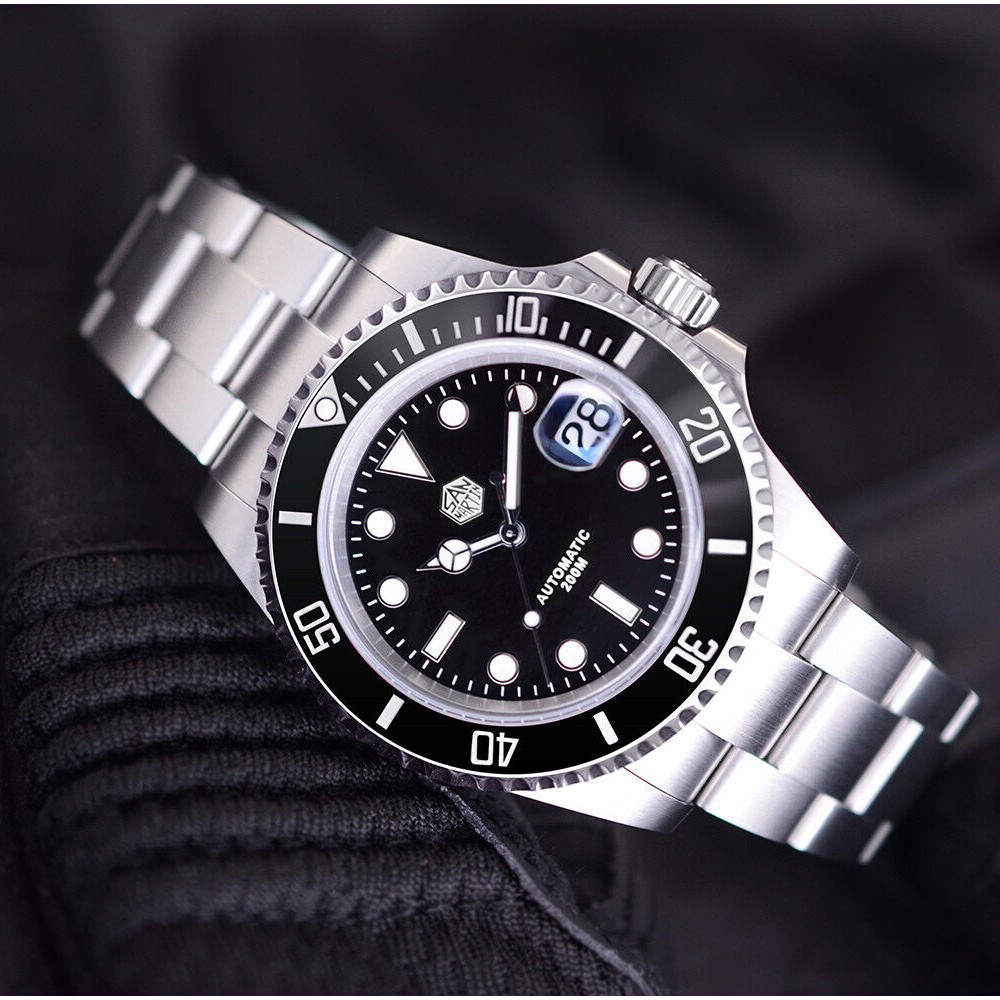 San Martin SN019-G 41mm Water Ghost Automatic Diver Watch Black Ceramic Bezel San Martin SN019-G 41mm Water Ghost Automatic Diver Watch Black Ceramic Bezel