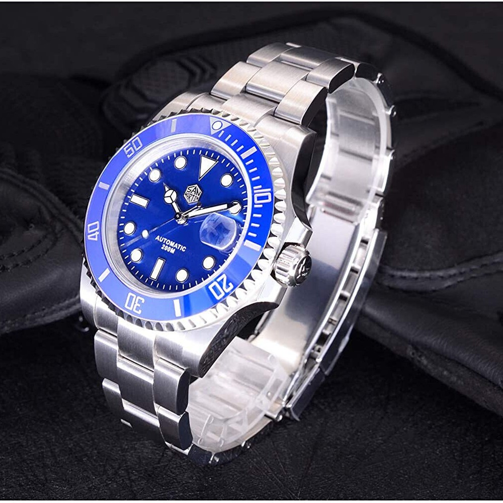 San Martin SN019-G 41mm Water Ghost Automatic Diver Watch Blue Ceramic Bezel San Martin SN019-G 41mm Water Ghost Automatic Diver Watch Blue Ceramic Bezel