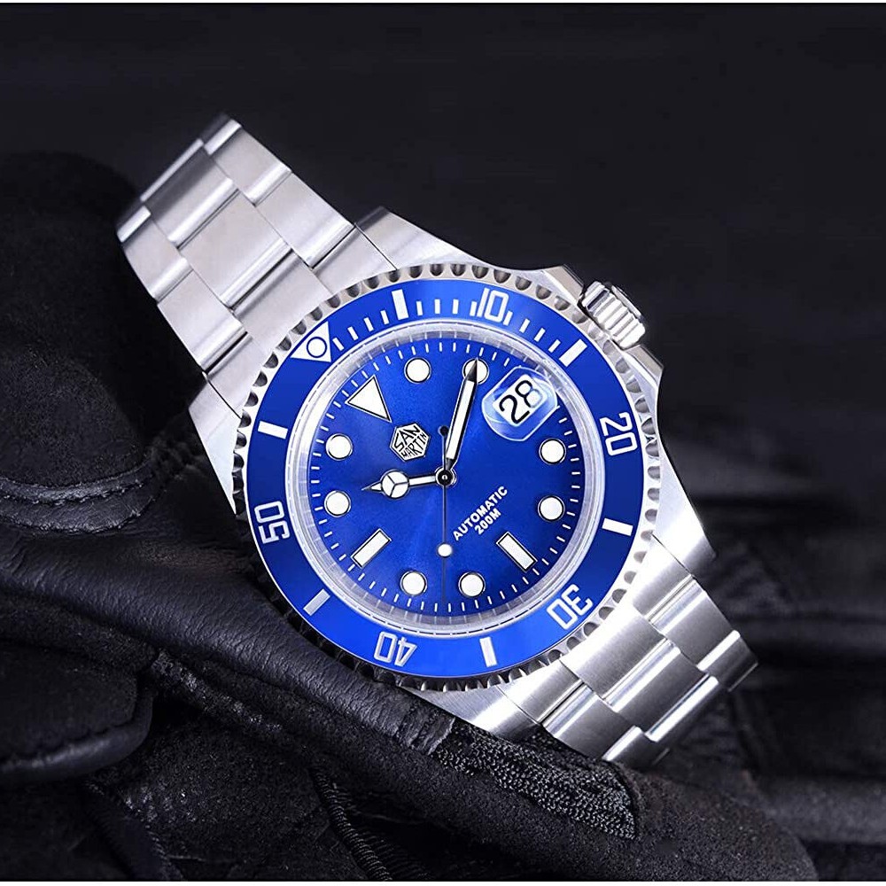 San Martin SN019-G 41mm Water Ghost Automatic Diver Watch Blue Ceramic Bezel San Martin SN019-G 41mm Water Ghost Automatic Diver Watch Blue Ceramic Bezel
